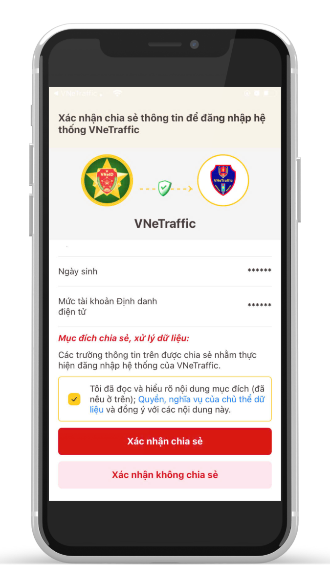 VNeTraffic - Hướng dẫn nâng cấp tài khoản định danh mức 2